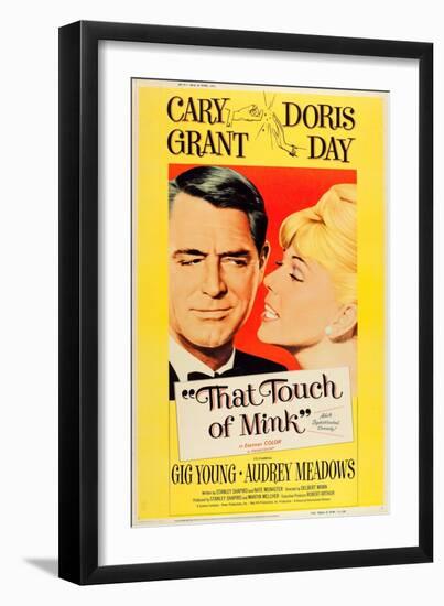 That Touch of Mink, Cary Grant, Doris Day, US poster art, 1962-null-Framed Art Print