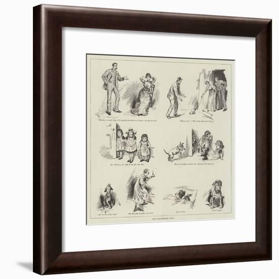 That Troublesome Puppy-null-Framed Giclee Print