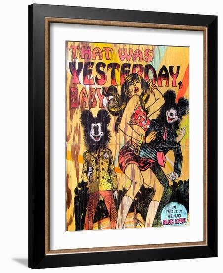 That Was Yesterday Baby-Shark Toof-Framed Art Print