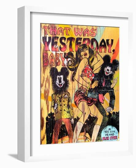 That Was Yesterday Baby-Shark Toof-Framed Art Print