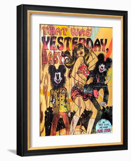 That Was Yesterday Baby-Shark Toof-Framed Art Print