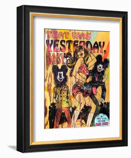 That Was Yesterday Baby-Shark Toof-Framed Art Print