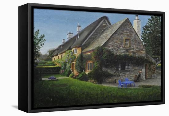 Thatched Cottage, Great Tew, 2014-Trevor Neal-Framed Premier Image Canvas