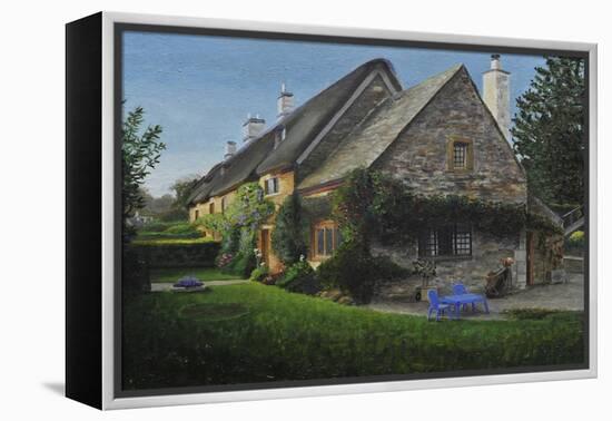Thatched Cottage, Great Tew, 2014-Trevor Neal-Framed Premier Image Canvas