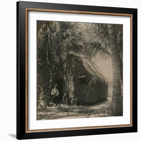 'Thatched Cottage in Cocoanut Grove, Florida, U.S.A.', c1900-Unknown-Framed Photographic Print