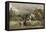 Thatched Cottage in Picardie-Jean-Baptiste-Camille Corot-Framed Premier Image Canvas