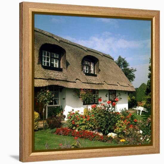 Thatched Cottage Near Burscough in Lancashire, Northern England 1972-null-Framed Premier Image Canvas