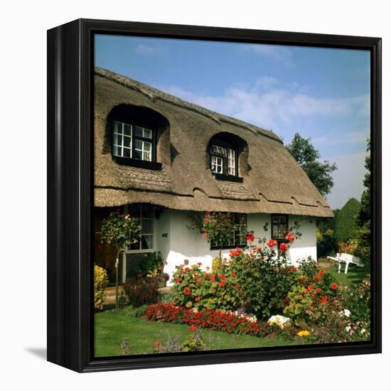 Thatched Cottage Near Burscough in Lancashire, Northern England 1972-null-Framed Premier Image Canvas