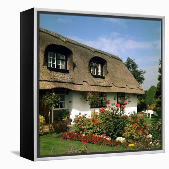 Thatched Cottage Near Burscough in Lancashire, Northern England 1972-null-Framed Premier Image Canvas