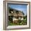 Thatched Cottage Near Burscough in Lancashire, Northern England 1972-null-Framed Photographic Print