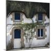 Thatched Cottage with Blue Shutters, Grand Briere, Brittany-Joe Cornish-Mounted Photographic Print