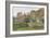 Thatched Cottages and Cottage Gardens, 1881 (W/C and Graphite on Paper)-John Fulleylove-Framed Giclee Print