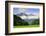 Thatched cottages and rice paddy fields with misty mountains behind, Mai Chau, Vietnam, Indochina,-Alex Robinson-Framed Photographic Print