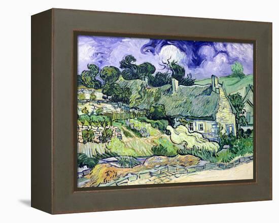 Thatched Cottages at Cordeville, Auvers-Sur-Oise, c.1890-Vincent van Gogh-Framed Premier Image Canvas