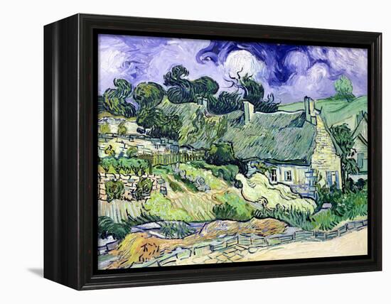 Thatched Cottages at Cordeville, Auvers-Sur-Oise, c.1890-Vincent van Gogh-Framed Premier Image Canvas