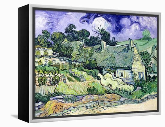 Thatched Cottages at Cordeville, Auvers-Sur-Oise, c.1890-Vincent van Gogh-Framed Premier Image Canvas