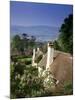 Thatched Cottages at Selworthy Green, with Exmoor Beyond, Somerset, England, United Kingdom-Chris Nicholson-Mounted Photographic Print