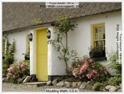 Thatched Cottages Ballyvaughan County Clare Munster Republic