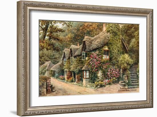 Thatched Cottages, Blackpool Sands, S Devon-Alfred Robert Quinton-Framed Giclee Print