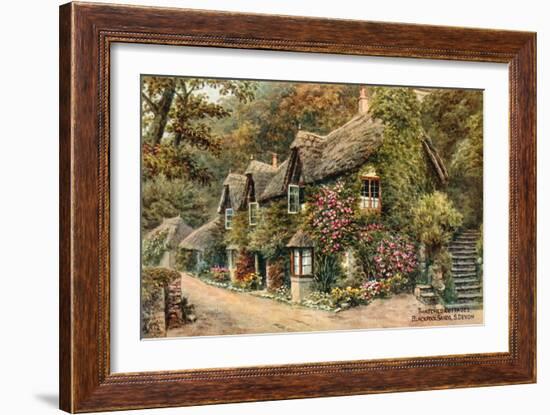 Thatched Cottages, Blackpool Sands, S Devon-Alfred Robert Quinton-Framed Giclee Print