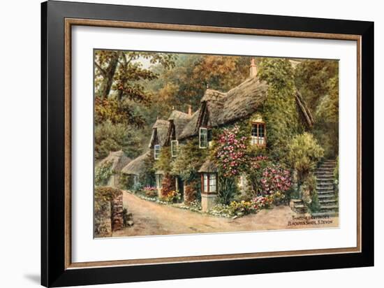 Thatched Cottages, Blackpool Sands, S Devon-Alfred Robert Quinton-Framed Giclee Print