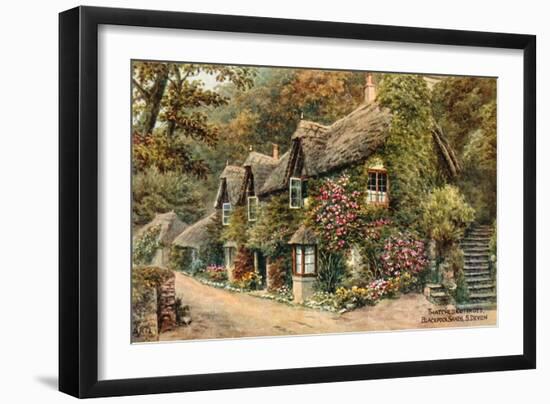 Thatched Cottages, Blackpool Sands, S Devon-Alfred Robert Quinton-Framed Giclee Print