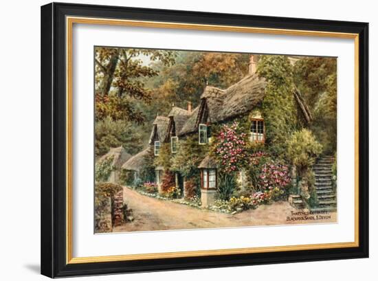 Thatched Cottages, Blackpool Sands, S Devon-Alfred Robert Quinton-Framed Giclee Print