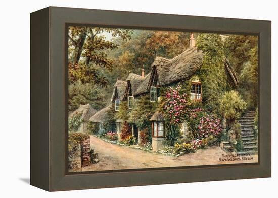 Thatched Cottages, Blackpool Sands, S Devon-Alfred Robert Quinton-Framed Premier Image Canvas