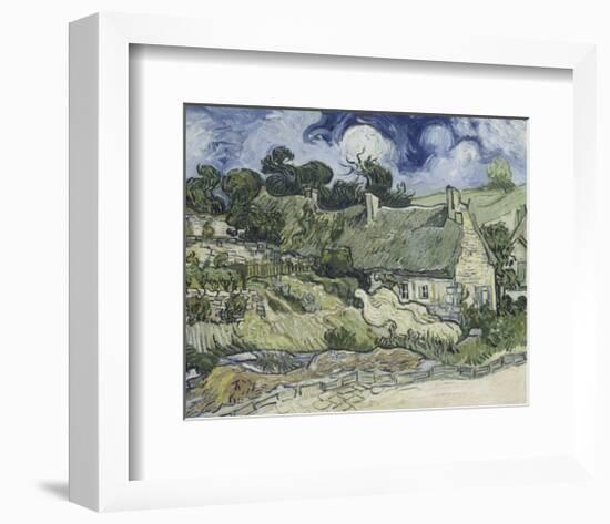 Thatched Cottages in Cordeville-Vincent van Gogh-Framed Giclee Print