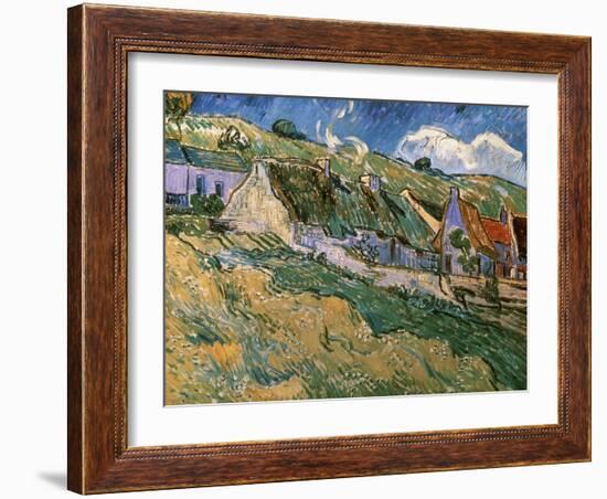 Thatched Cottages-Vincent van Gogh-Framed Giclee Print