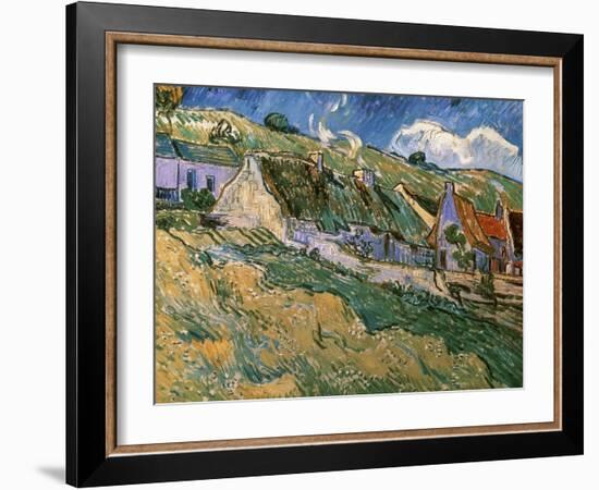 Thatched Cottages-Vincent van Gogh-Framed Giclee Print