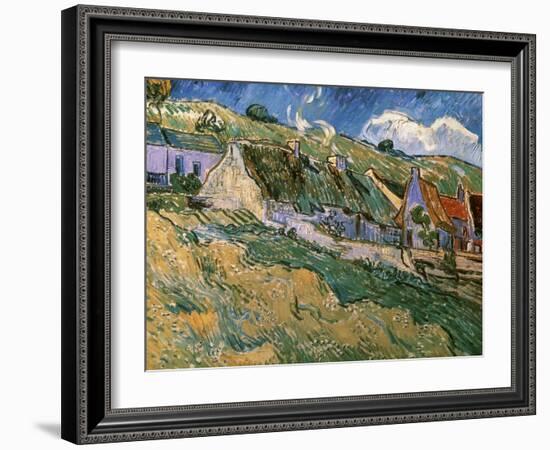 Thatched Cottages-Vincent van Gogh-Framed Giclee Print