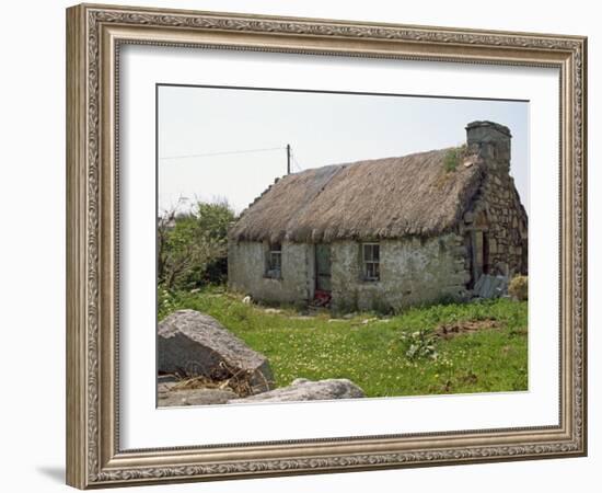 Thatched Croft, Isle of Skye, Highlands, Scotland, United Kingdom, Europe-Jan Baldwin-Framed Photographic Print