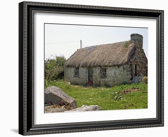 Thatched Croft, Isle of Skye, Highlands, Scotland, United Kingdom, Europe-Jan Baldwin-Framed Photographic Print