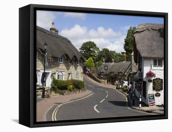 Thatched Houses, Teashop and Pub, Shanklin, Isle of Wight, England, United Kingdom, Europe-Rainford Roy-Framed Premier Image Canvas