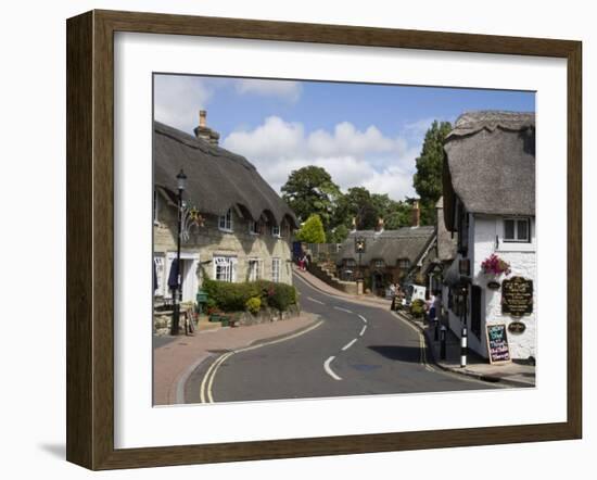 Thatched Houses, Teashop and Pub, Shanklin, Isle of Wight, England, United Kingdom, Europe-Rainford Roy-Framed Photographic Print