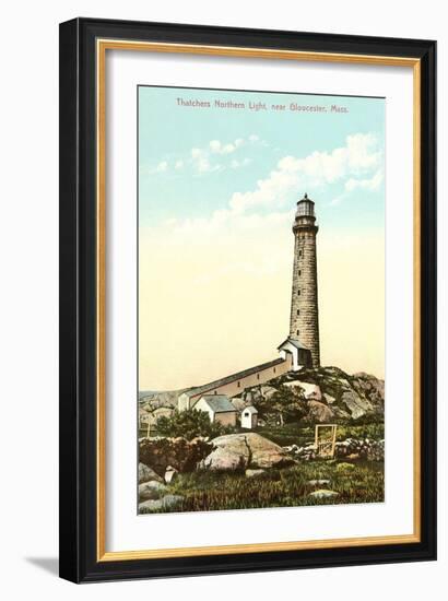 Thatchers Lighthouse, Gloucester-null-Framed Art Print