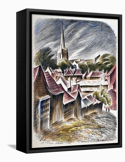 Thaxted Church, c.1951-Isabel Alexander-Framed Premier Image Canvas