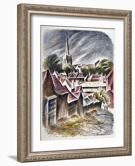 Thaxted Church, c.1951-Isabel Alexander-Framed Giclee Print