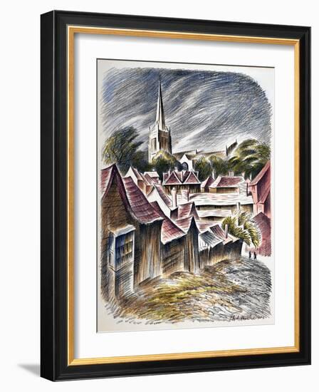 Thaxted Church, c.1951-Isabel Alexander-Framed Giclee Print