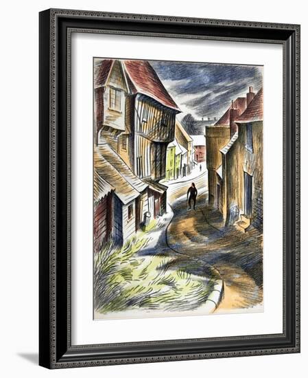 Thaxted Guildhall and Fishmarket Street, c.1951-Isabel Alexander-Framed Giclee Print