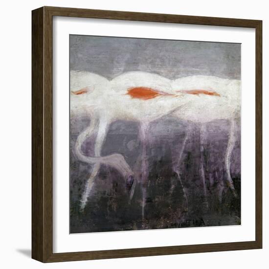 Thayer's Flamingos I-Abbott Handerson Thayer-Framed Art Print