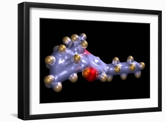 THC Cannabis Drug Molecule-Dr. Mark J.-Framed Photographic Print