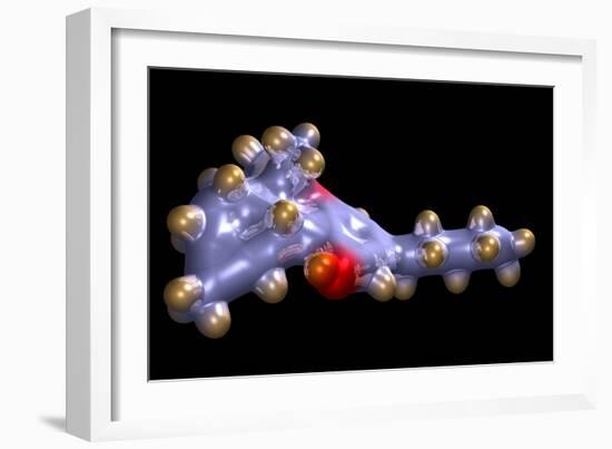 THC Cannabis Drug Molecule-Dr. Mark J.-Framed Photographic Print