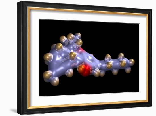 THC Cannabis Drug Molecule-Dr. Mark J.-Framed Photographic Print