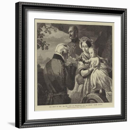 The 1 May 1851, the Duke of Wellington and His Godson Prince Arthur-null-Framed Giclee Print