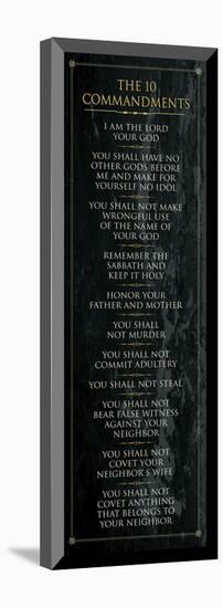 The 10 Commandments (black)-null-Mounted Art Print