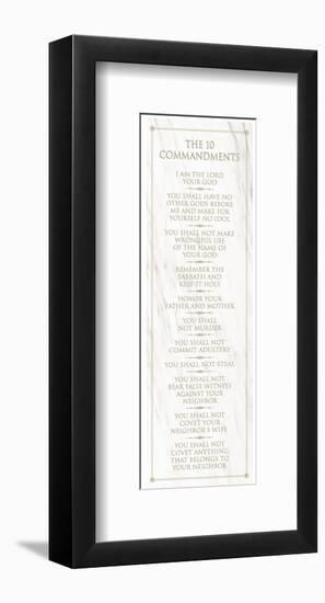 The 10 Commandments (white)-null-Framed Art Print