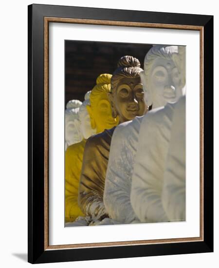 The 106 Pieces of Cemented Buddha Statue at Wat Pangbua, Thailand-Alain Evrard-Framed Photographic Print