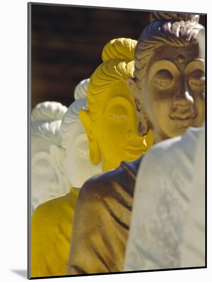 The 106 Pieces of Coloured Cemented Buddha Statue, Wat Pangbua, Samui Island (Koh Samui), Thailand-Alain Evrard-Mounted Photographic Print